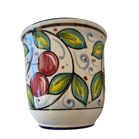 VIETRI Frutti Cherries Terra Cotta Ceramic Coffee Mug Made in Italy NEW - Picture 11 of 16